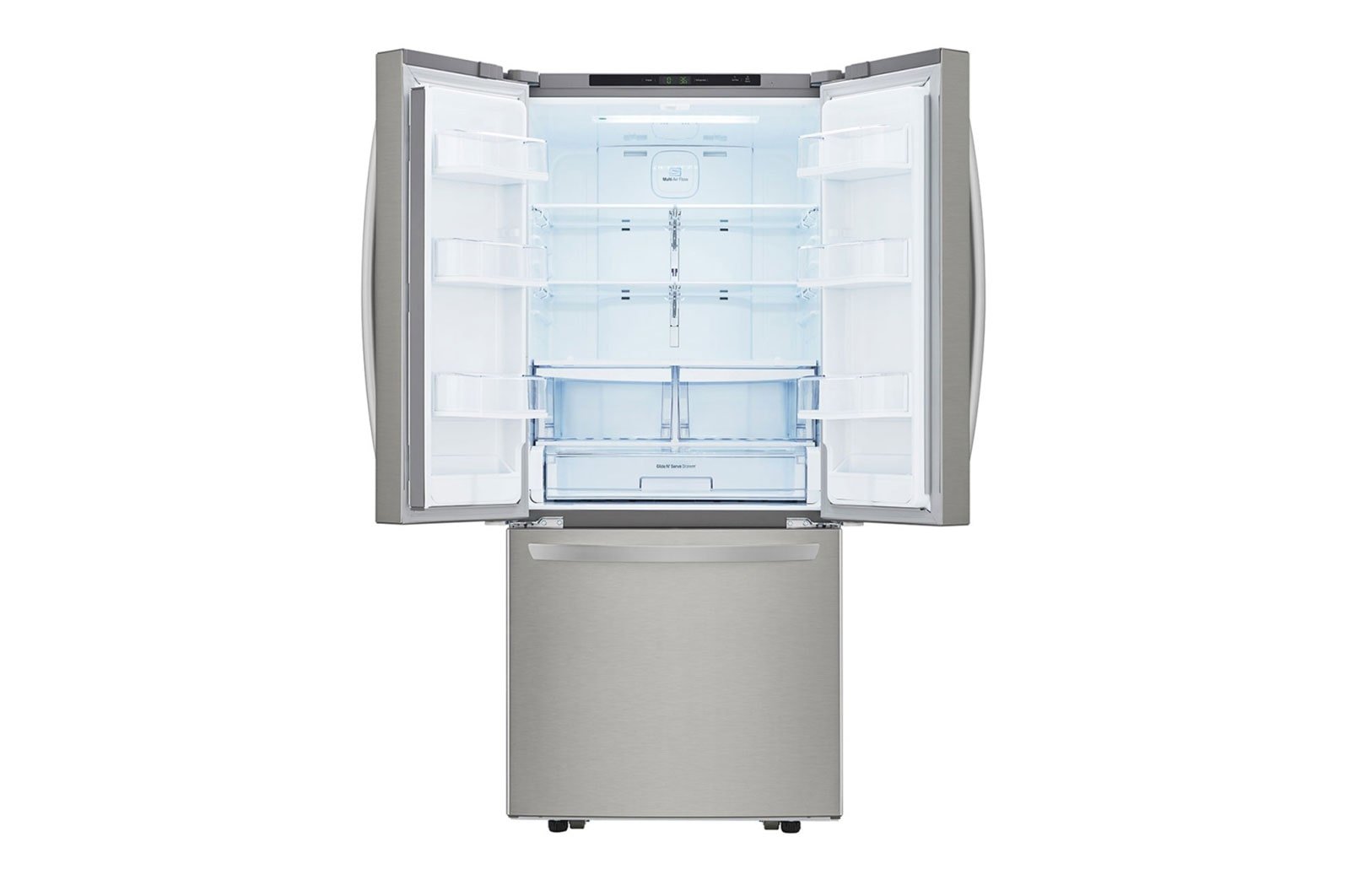 LG GF22BGSK side-by-side refrigerator Freestanding Stainless steel – image 2