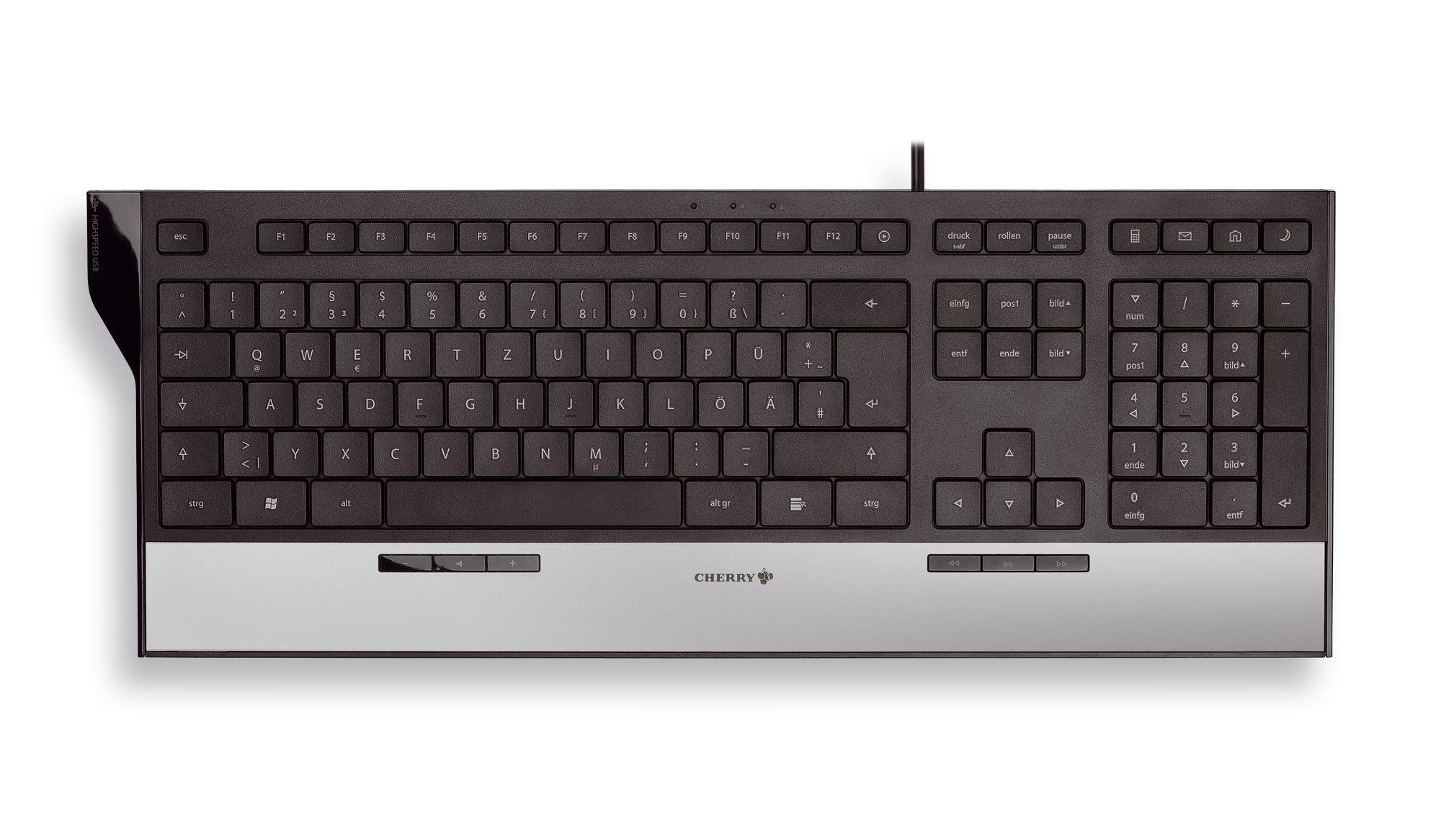 Cherry EASYHUB keyboard Home USB French – image 1