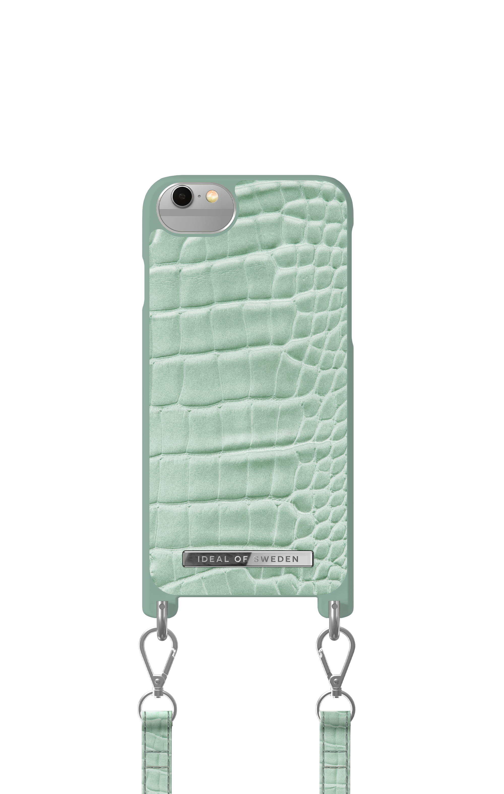 iDeal of Sweden Atelier Necklace Case iPhone 8/7/6/6S/SE Mint Croc – image 4
