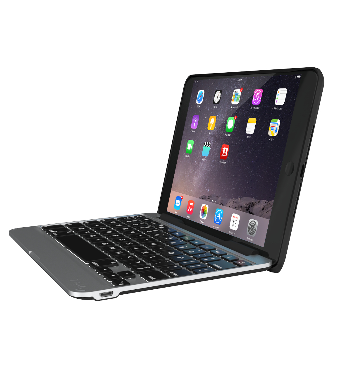 ZAGG IM4ZF2-BBG mobile device keyboard QWERTZ Bluetooth Black, Silver – image 3