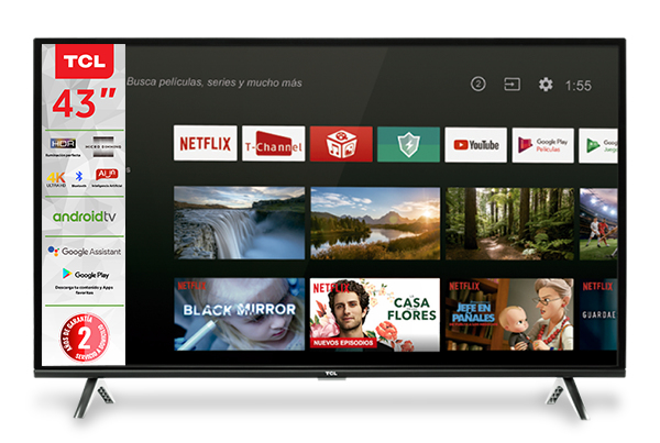 TCL 43A423 TV 109.2 cm (43") 4K Ultra HD Smart TV Wi-Fi Black – image 1