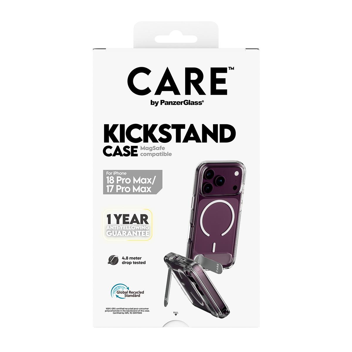 PanzerGlass CARE™ by PanzerGlass® Kickstand Case Transparent w. White MagSafe iPhone 18 Pro Max | 17 Pro Max – image 3