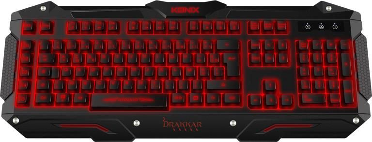 Konix 61881180540 keyboard Gaming USB AZERTY Black