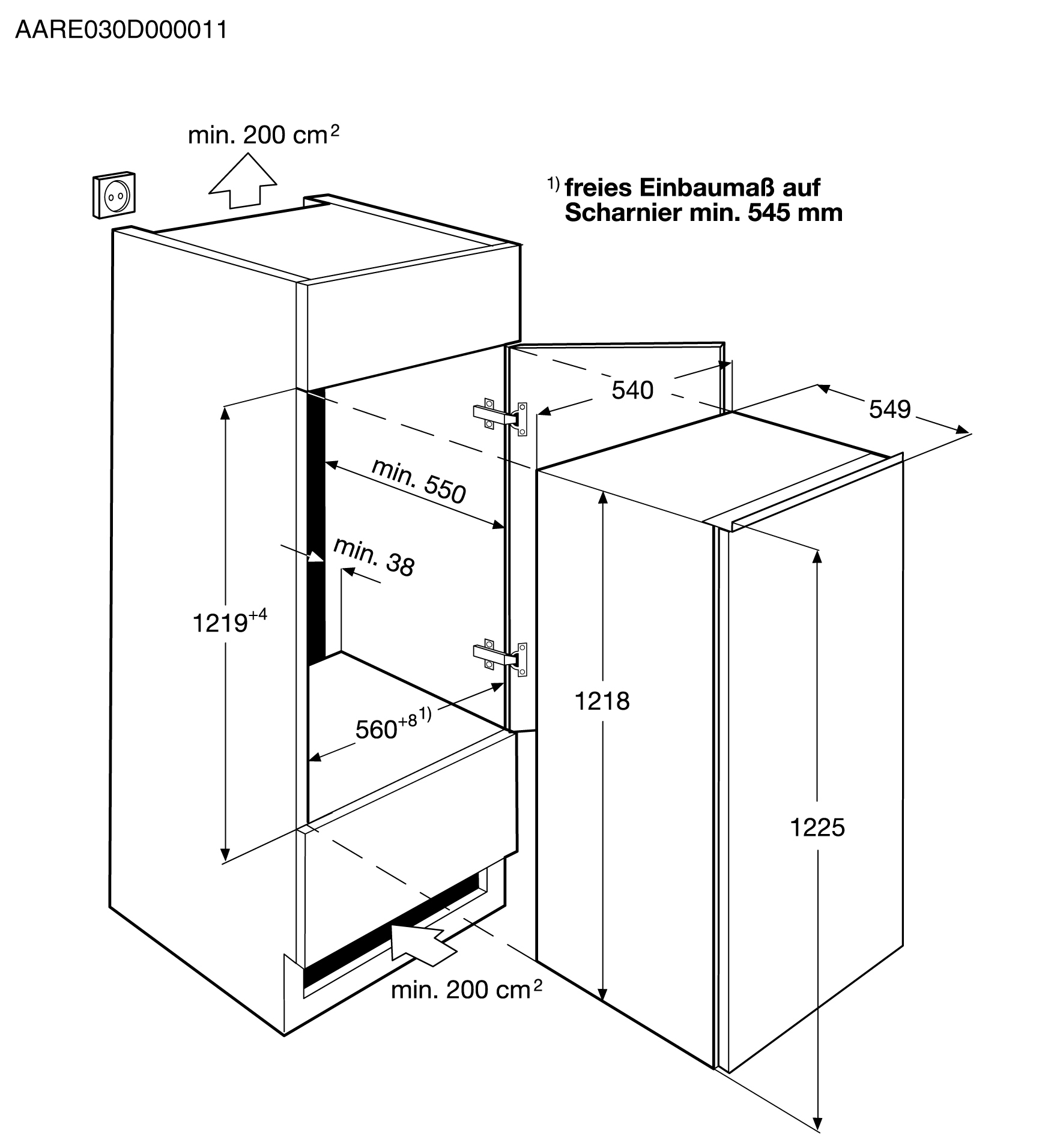 AEG SKS51200S1 fridge Built-in – image 3