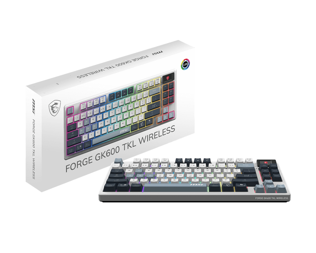 Teclado MSI GK600 TKL SKY BLUE