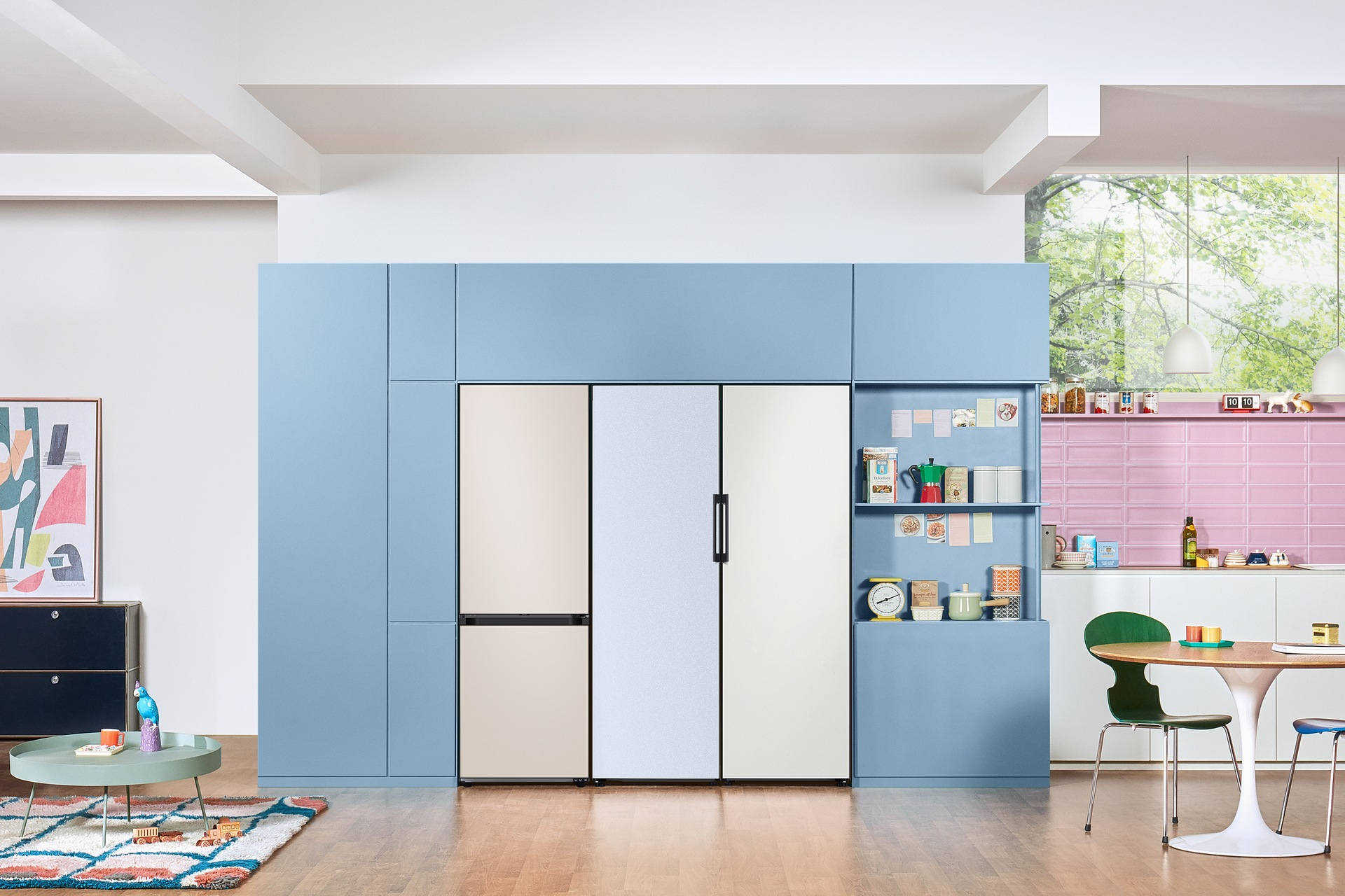 Samsung Bespoke RZ32A74A501/EU Tall One Door Freezer with SpaceMax™ Technology - Cotta White – image 7