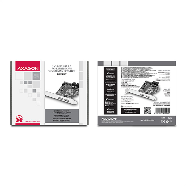 Axagon PCEU-232V interface cards/adapter Internal USB 3.2 Gen 1 (3.1 Gen 1) – image 5