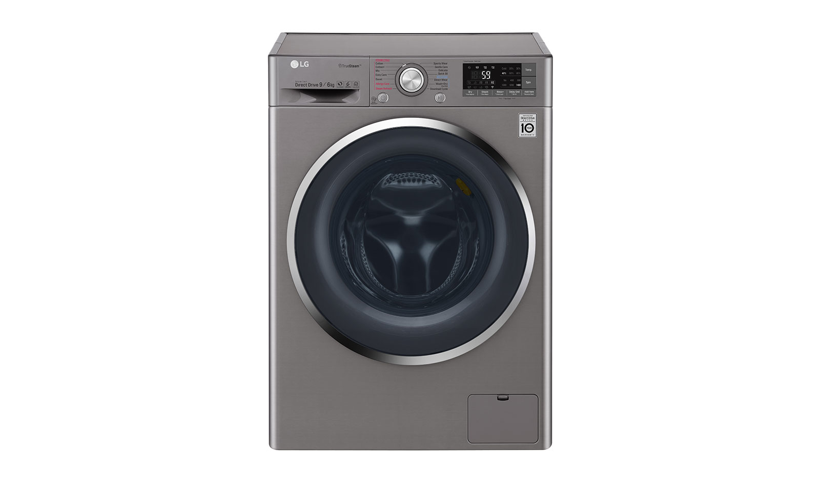 LG F4J8FH2S washer dryer Freestanding Front-load Stainless steel – image 1