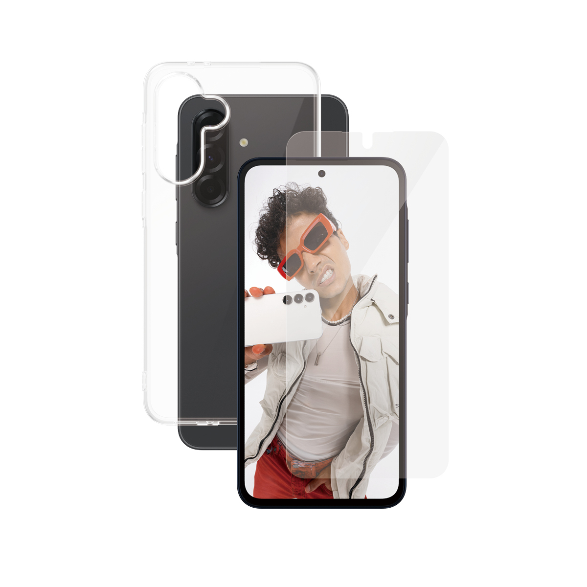 PanzerGlass CARE™ by ® 2-in-1 Bundle Samsung Galaxy A36 5G Clear screen protector 1 pc(s)