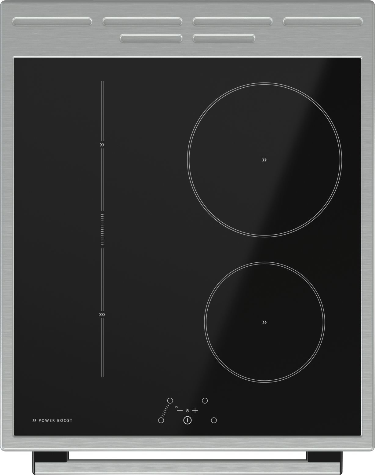 Gorenje EIT5355XPD Freestanding cooker Electric Zone induction hob Black, Stainless steel – image 4