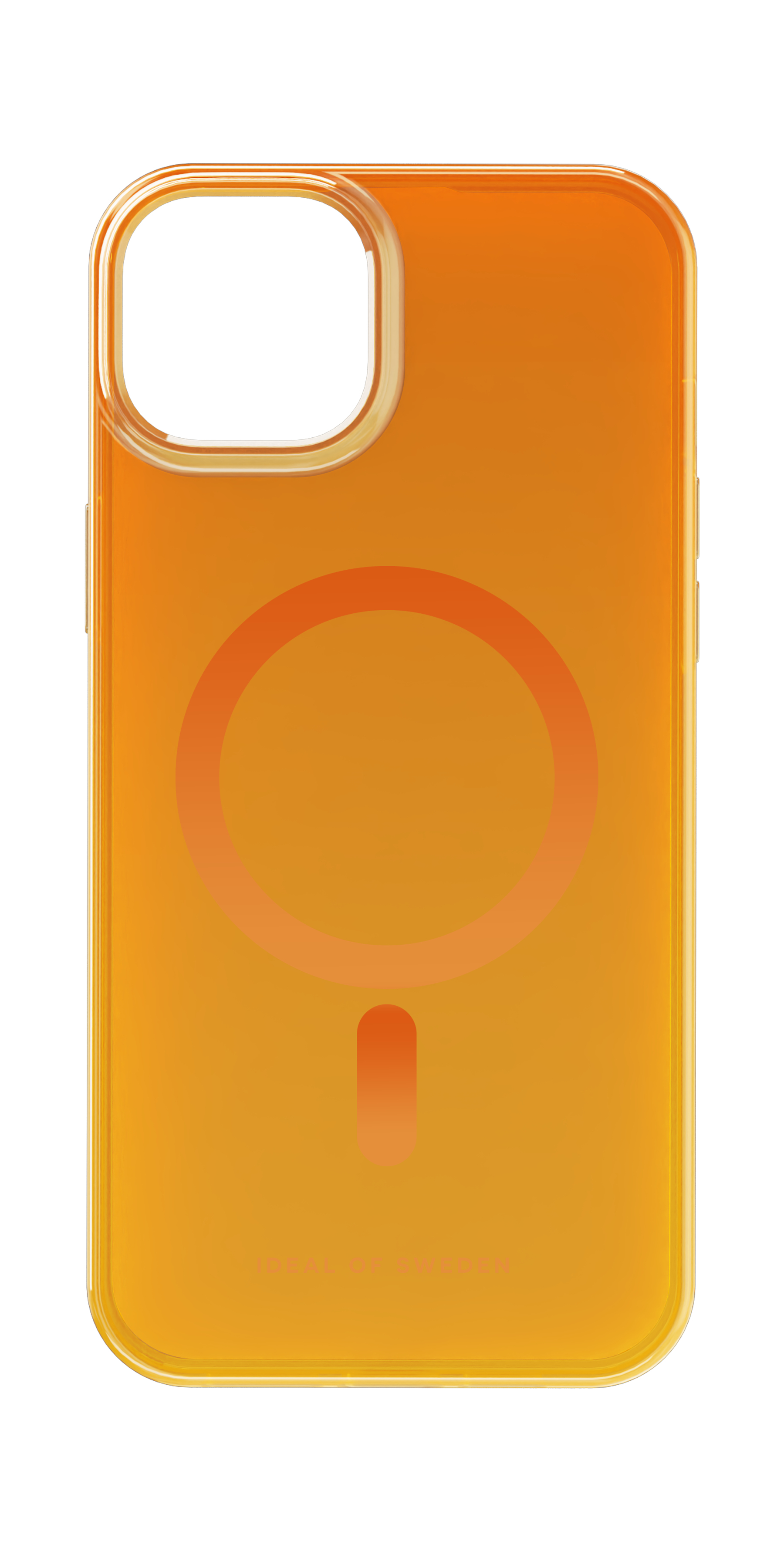 iDeal of Sweden Clear Case MagSafe iPhone 15 Plus Orange Spritz