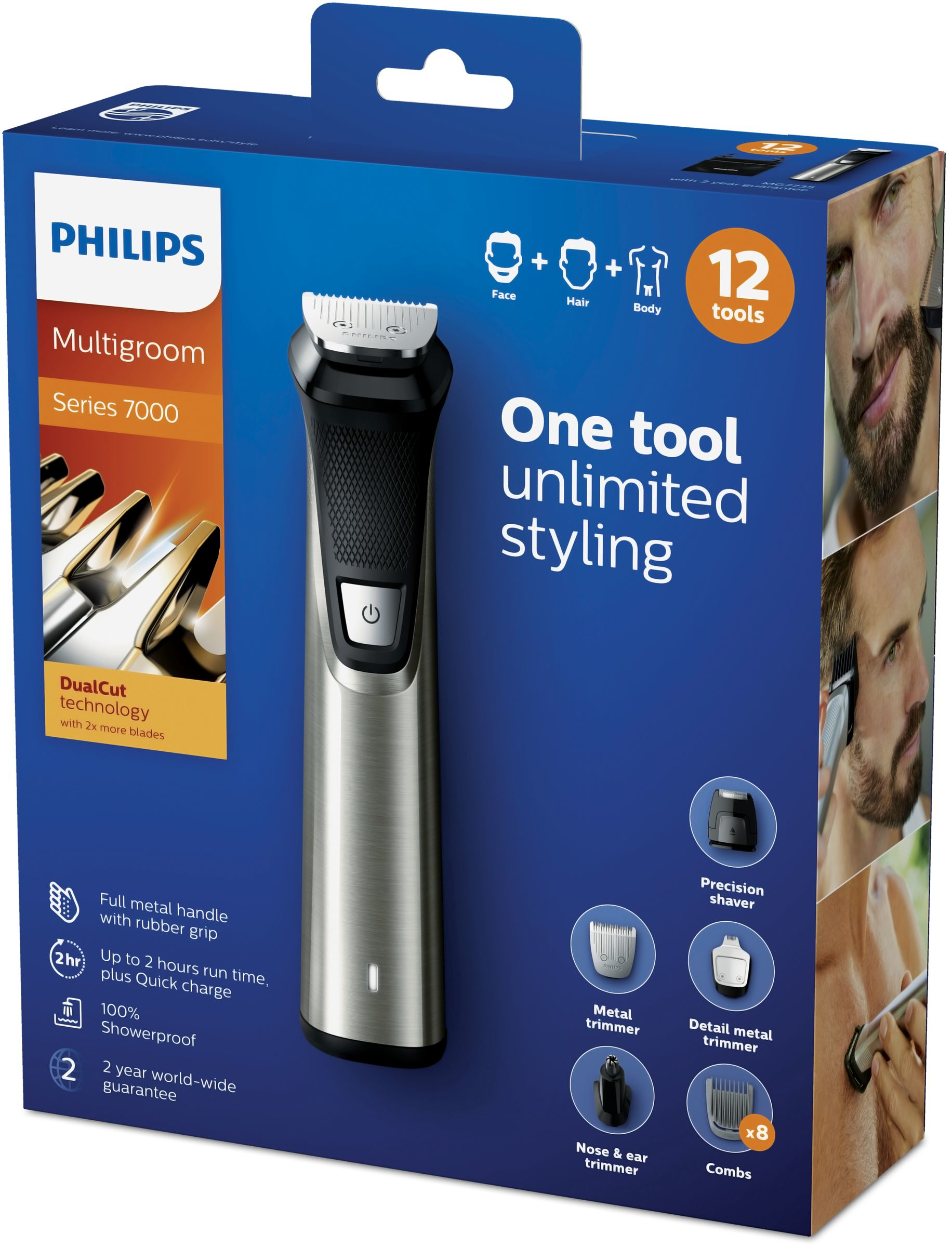 Philips MULTIGROOM Series 7000 12 tools 12-in-1, Face, Hair and Body – image 2