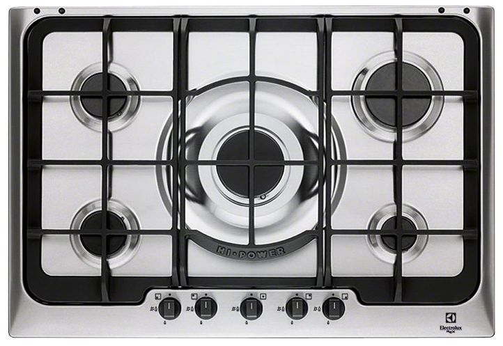 Electrolux PX750OV hob Black, Stainless steel Built-in Gas 5 zone(s)