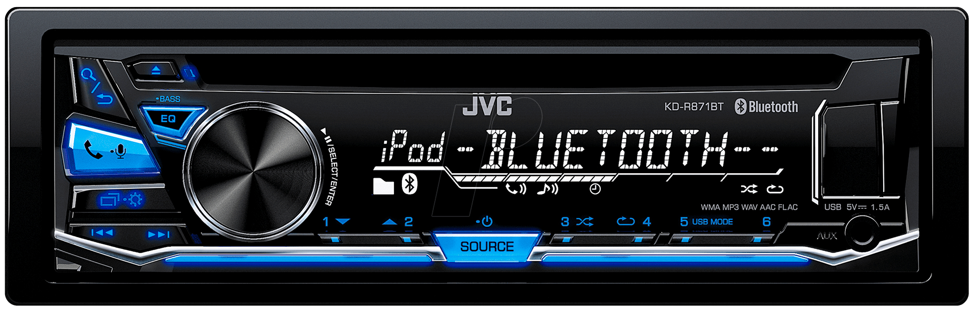 JVC KD-R871BTE 1-DIN CD Receiver – image 1