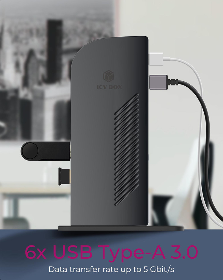 ICY BOX IB-DK2242AC Wired USB 3.2 Gen 1 (3.1 Gen 1) Type-A Black – image 8