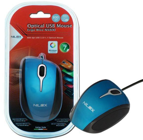 Nilox 10NXMP08ER001 mouse USB Type-A Optical 800 DPI – image 3