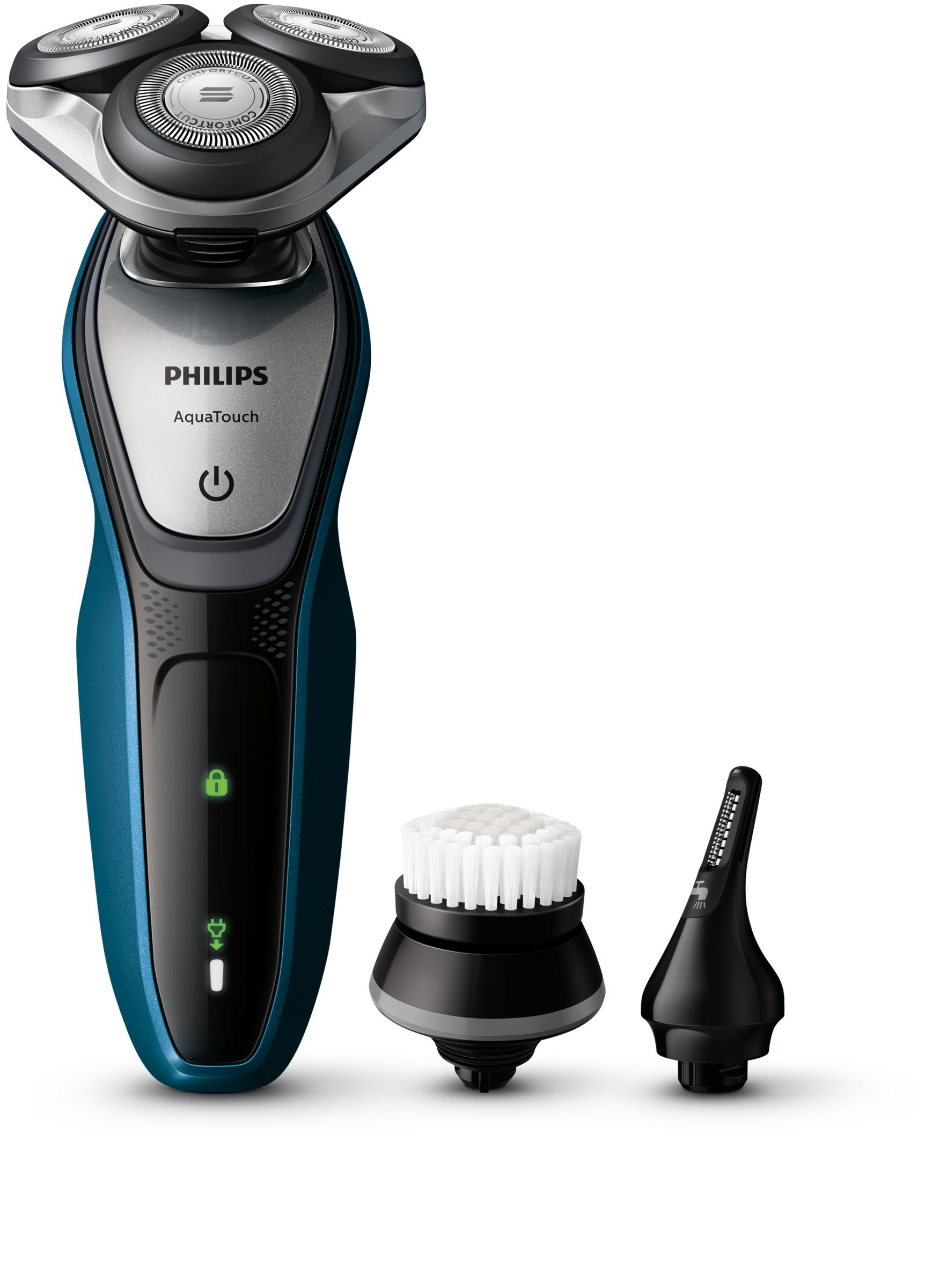 Philips AquaTouch S5091/50 men's shaver Rotation shaver Trimmer Black, Blue, Silver – image 1