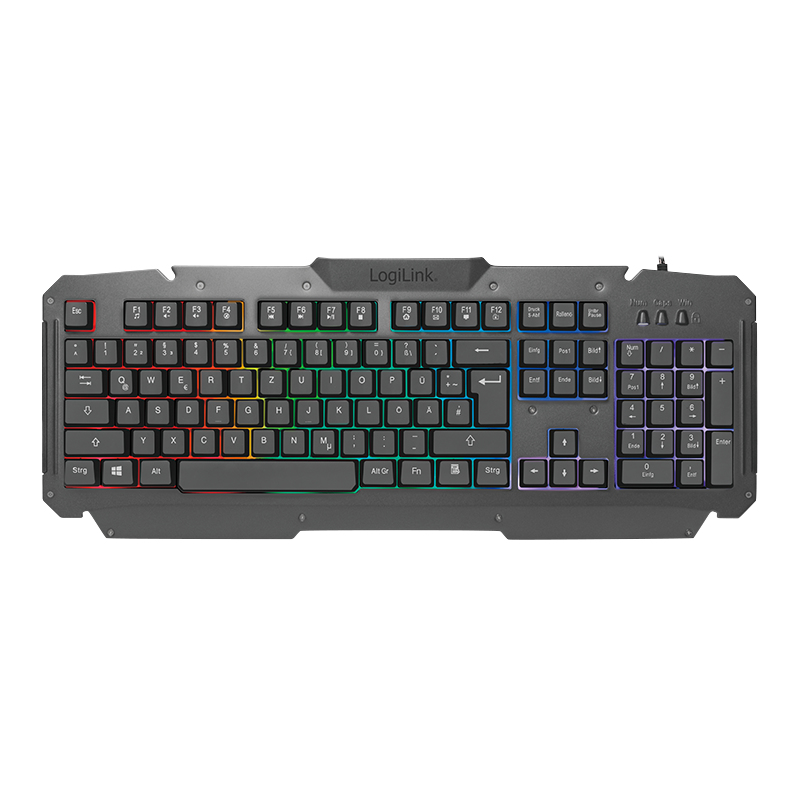 LogiLink ID0185 keyboard Mouse included Gaming USB QWERTY English Black – image 2