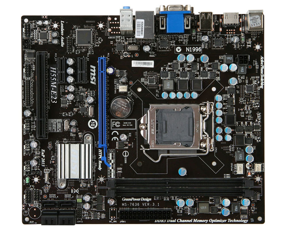MSI H55M-E23 LGA 1156 (Socket H) micro ATX – image 3