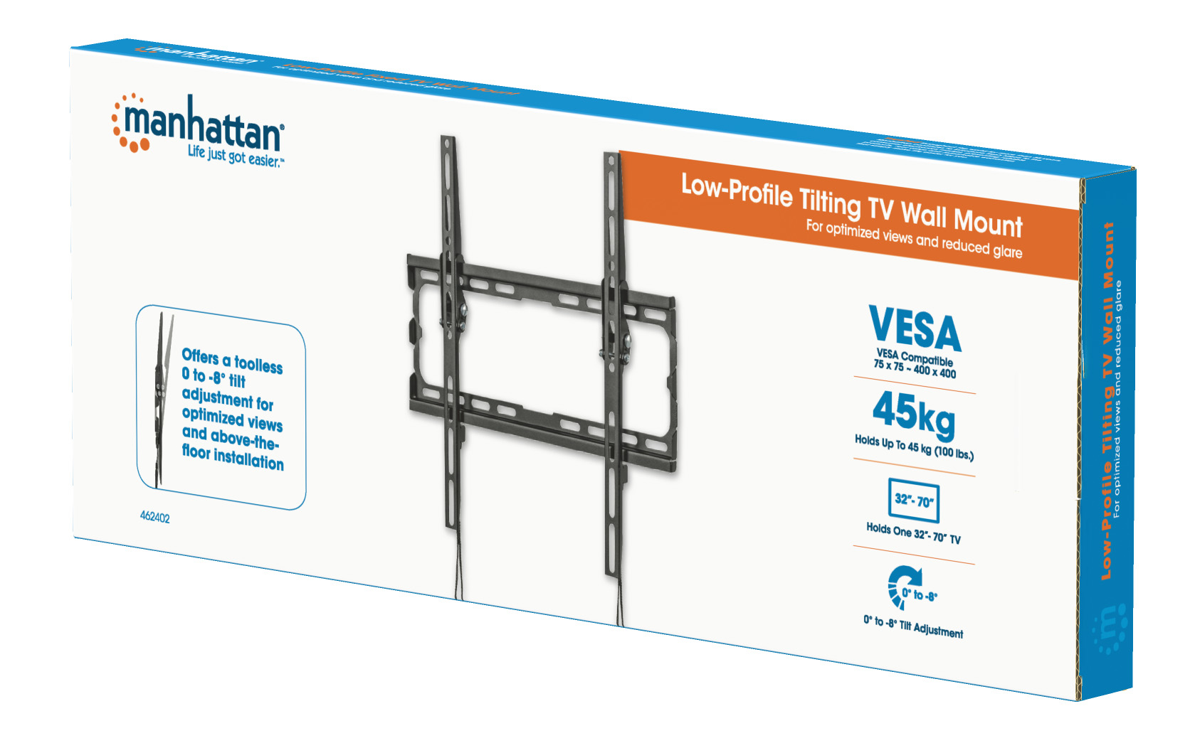 Manhattan Wall Mount for TV & Monitors (Tiltable), For screens – image 7