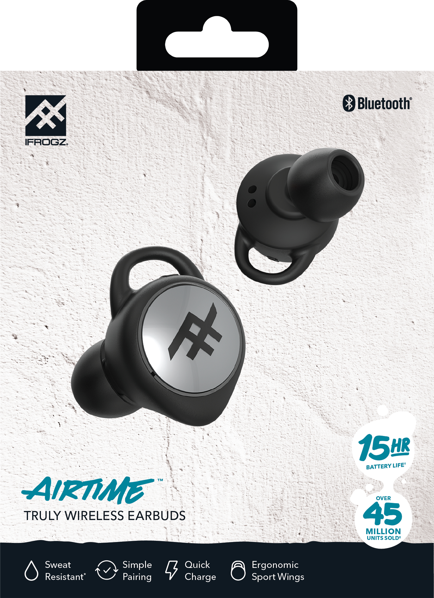 IFROGZ AirTime Headset Wireless In-ear Calls/Music Bluetooth Black – image 7