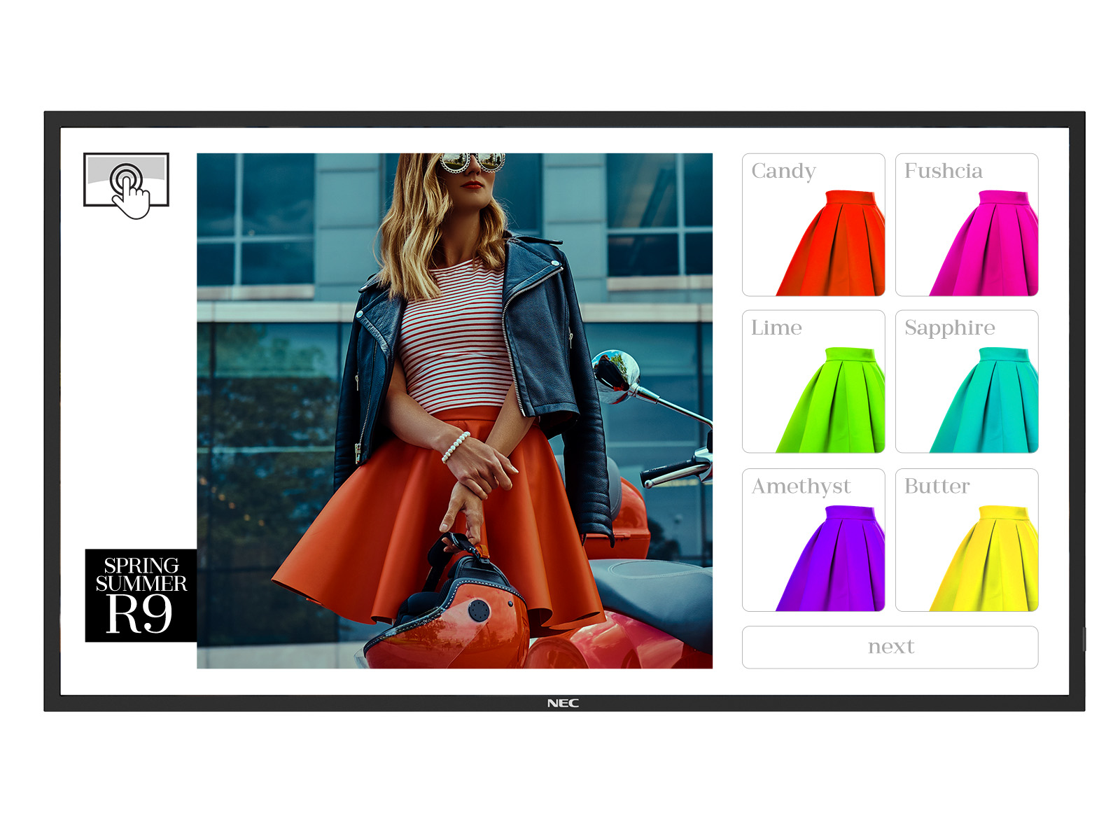 NEC MultiSync ME551 IR-2 Kiosk design 139.7 cm (55") LED 400 cd/m² Black Touchscreen Built-in processor 18/7
