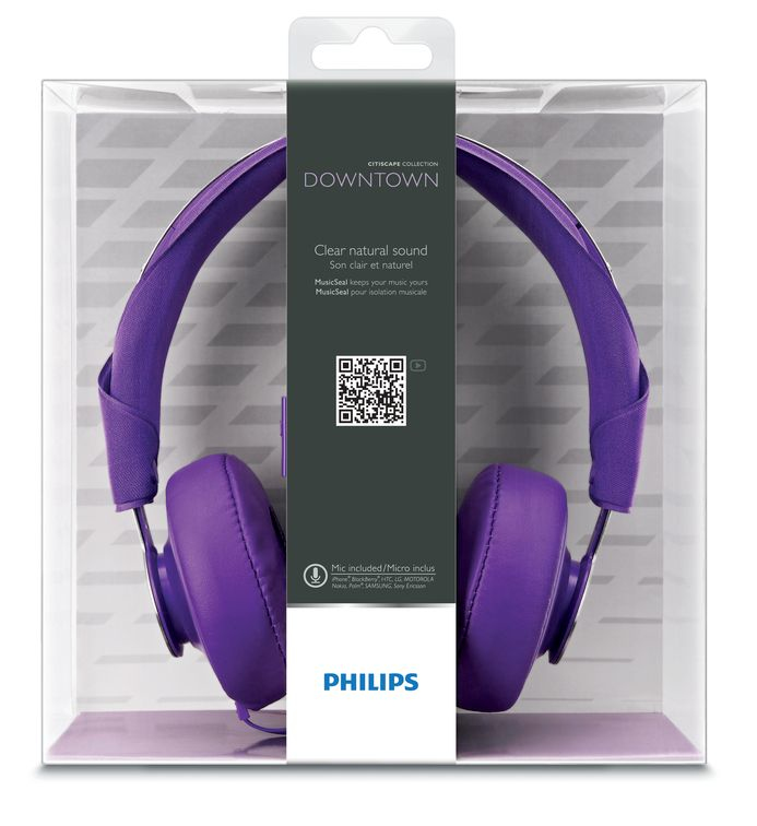 Philips CitiScape Downtown Headphones with mic SHL5605PP/10 – image 3