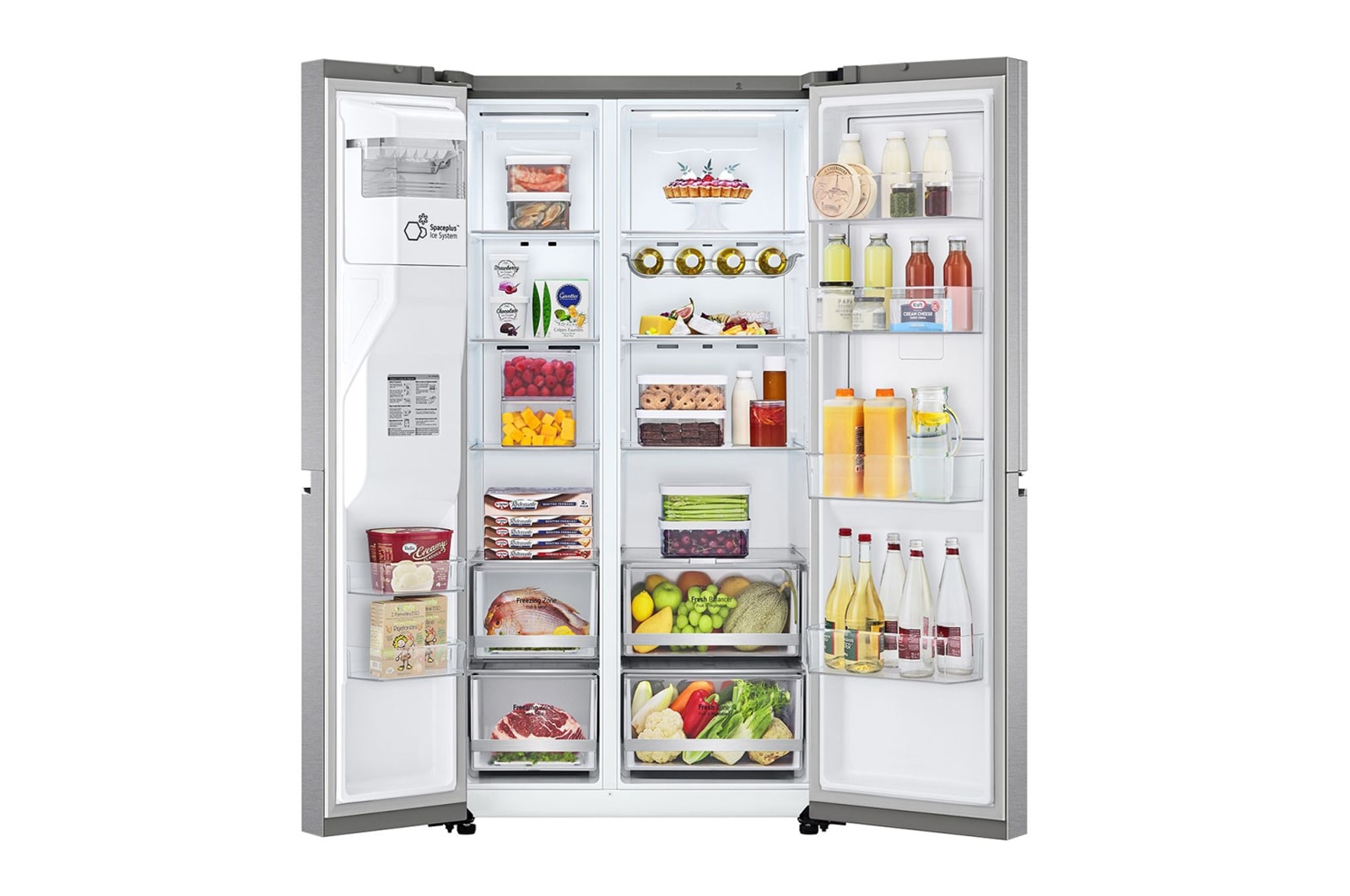 LG GSJV70MBLE side-by-side refrigerator Freestanding – image 2