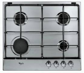 Whirlpool AKR320/IX hob Stainless steel Built-in Gas 4 zone(s)