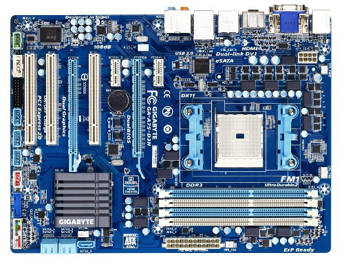 GIGABYTE GA-A75-D3H AMD A75 Socket FM1 ATX