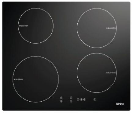 Gorenje KIT614ESC hob Black Built-in Zone induction hob 4 zone(s)