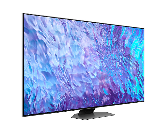 TV Samsung QLED TQ65Q80C 165 cm 4K UHD Smart TV Argent carbone — photo 3
