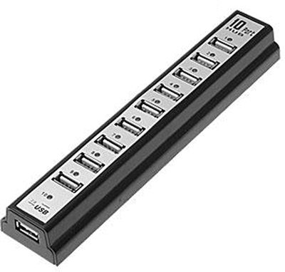 iStorage Kanguru KHUB-U2-10 laptop dock/port replicator Black, Grey