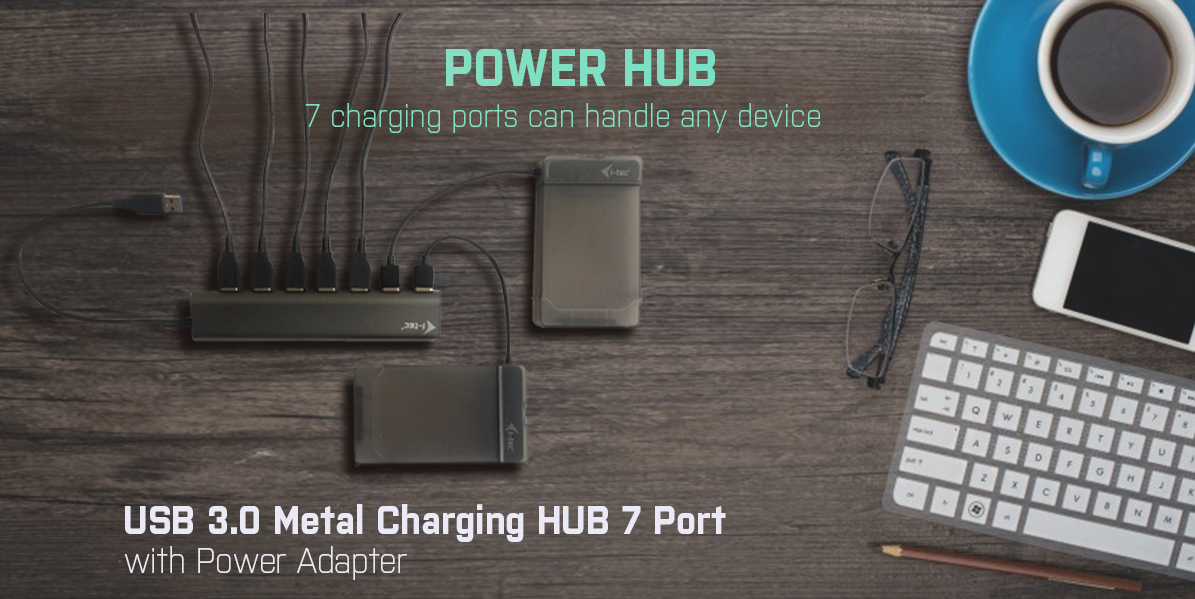 i-tec Metal Superspeed USB 3.0 7-Port Hub – image 7