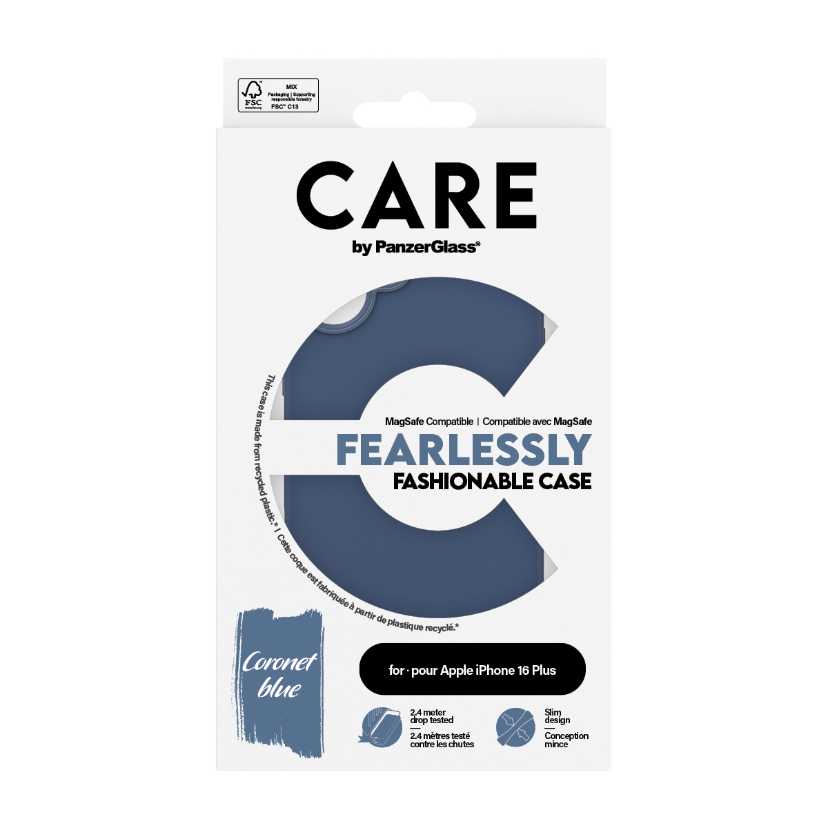PanzerGlass CARE by PanzerGlass® Fashionable Case Blue w. MagSafe iPhone 16 Plus – image 3