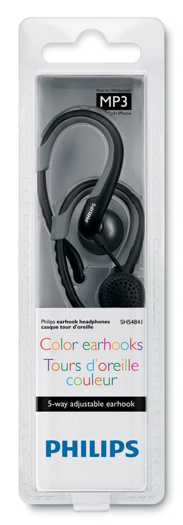 Philips SHS4841/10 headphones/headset Wired Ear-hook Music Black – image 2
