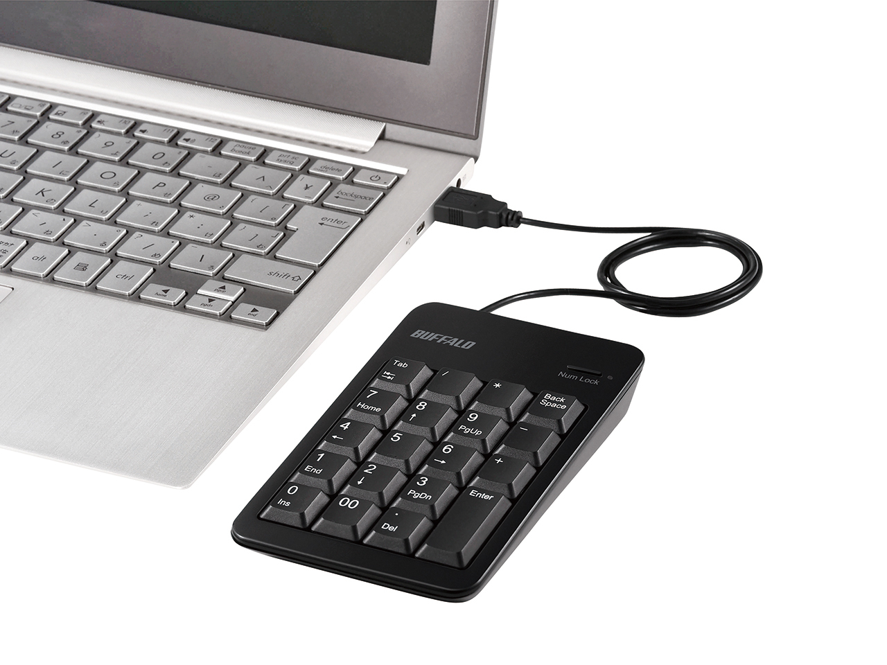 Buffalo BSTKH100BK numeric keypad Laptop USB Black – image 3