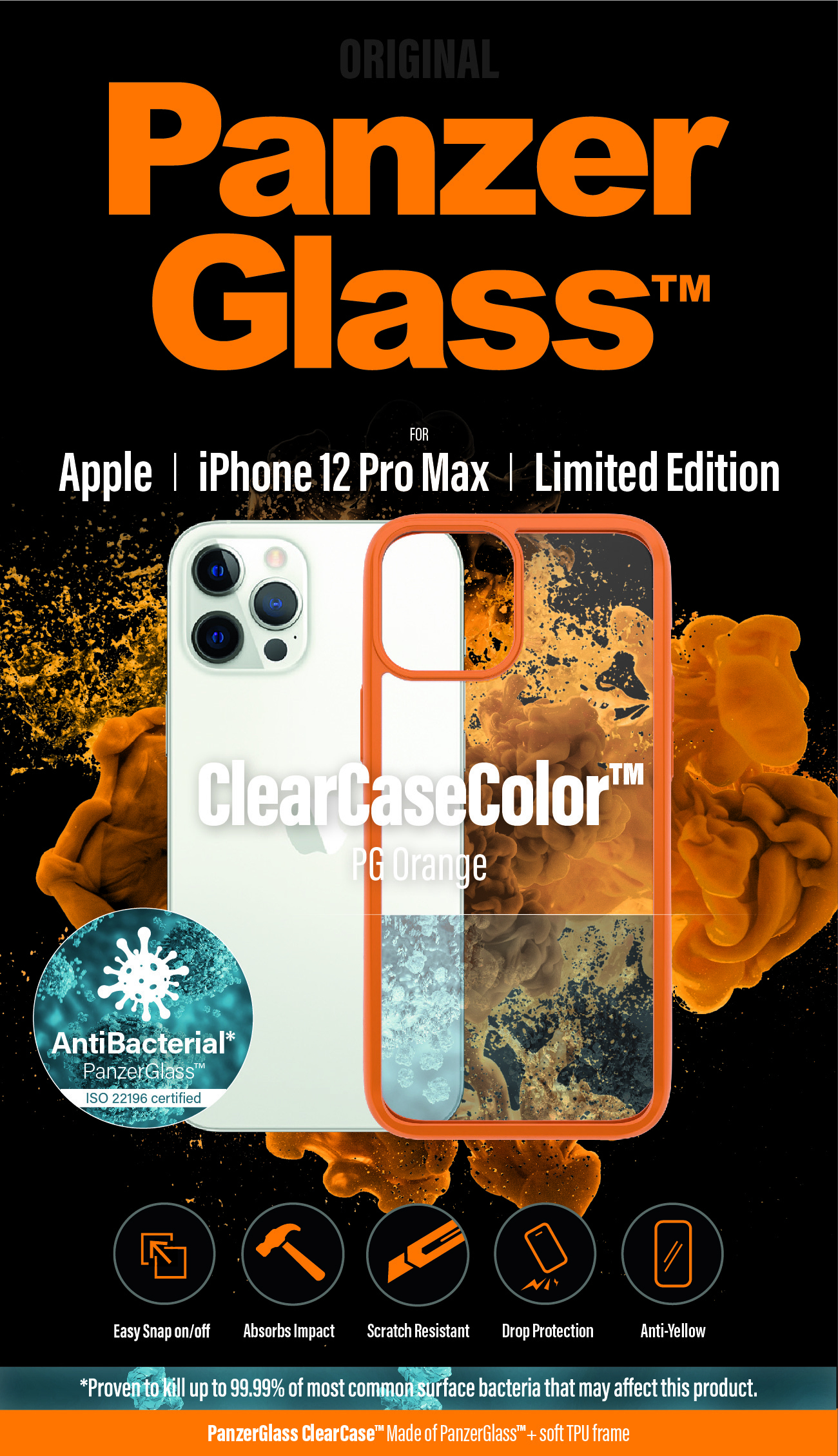 PanzerGlass ® ClearCaseColor™ iPhone 12 Pro Max - ® Orange Limited Edition – image 9