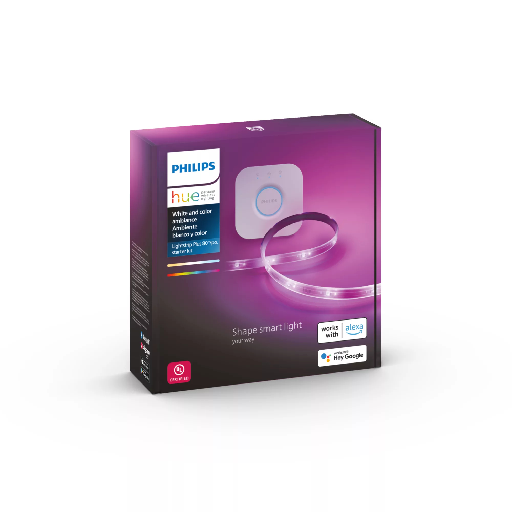 Philips by Signify Philips Hue White and colour ambience 046677555344 smart lighting Smart strip light Bluetooth/Zigbee – image 5