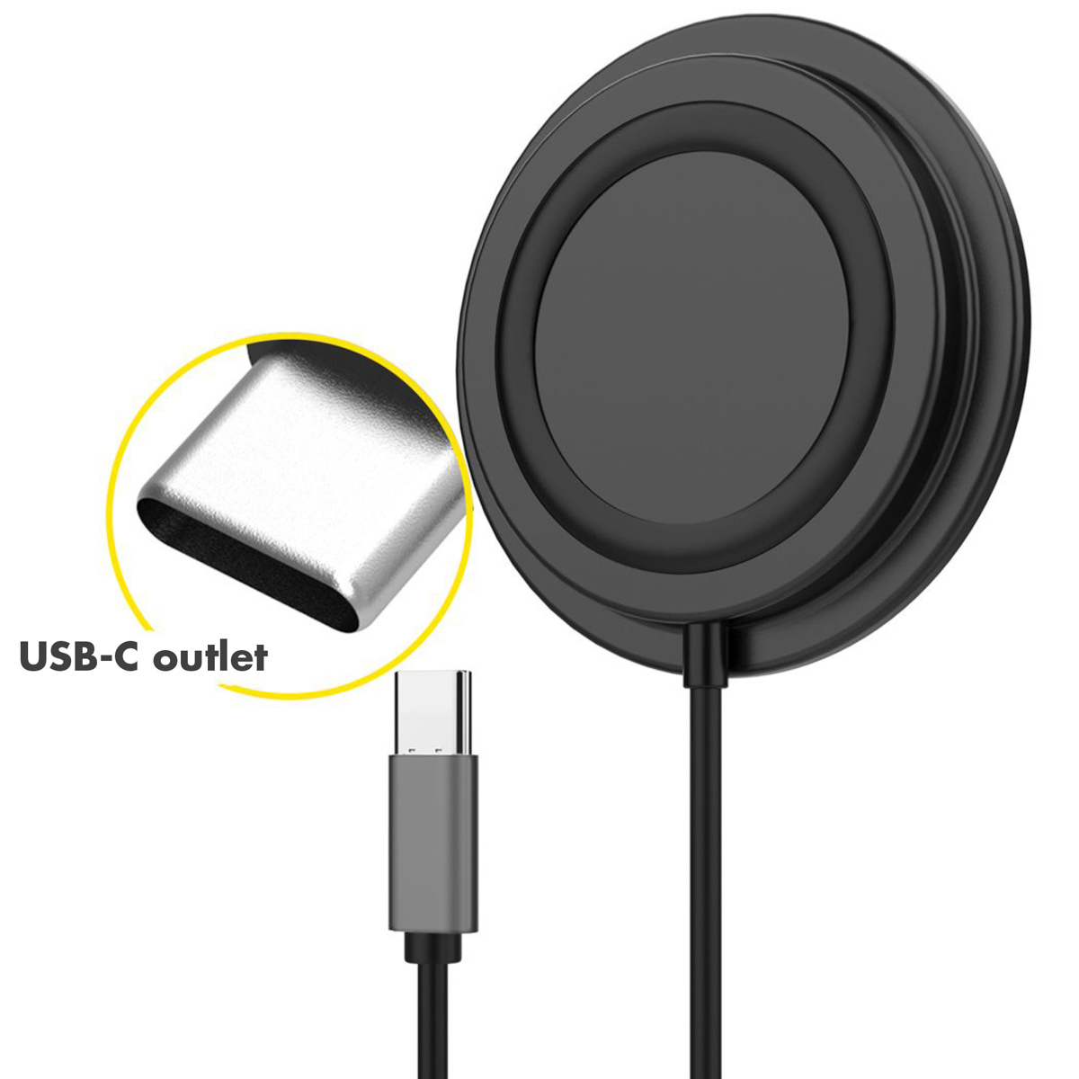 Accezz WIRELESSCHARGER50248001 mobile device charger Smartphone Black USB Wireless charging Indoor – image 6