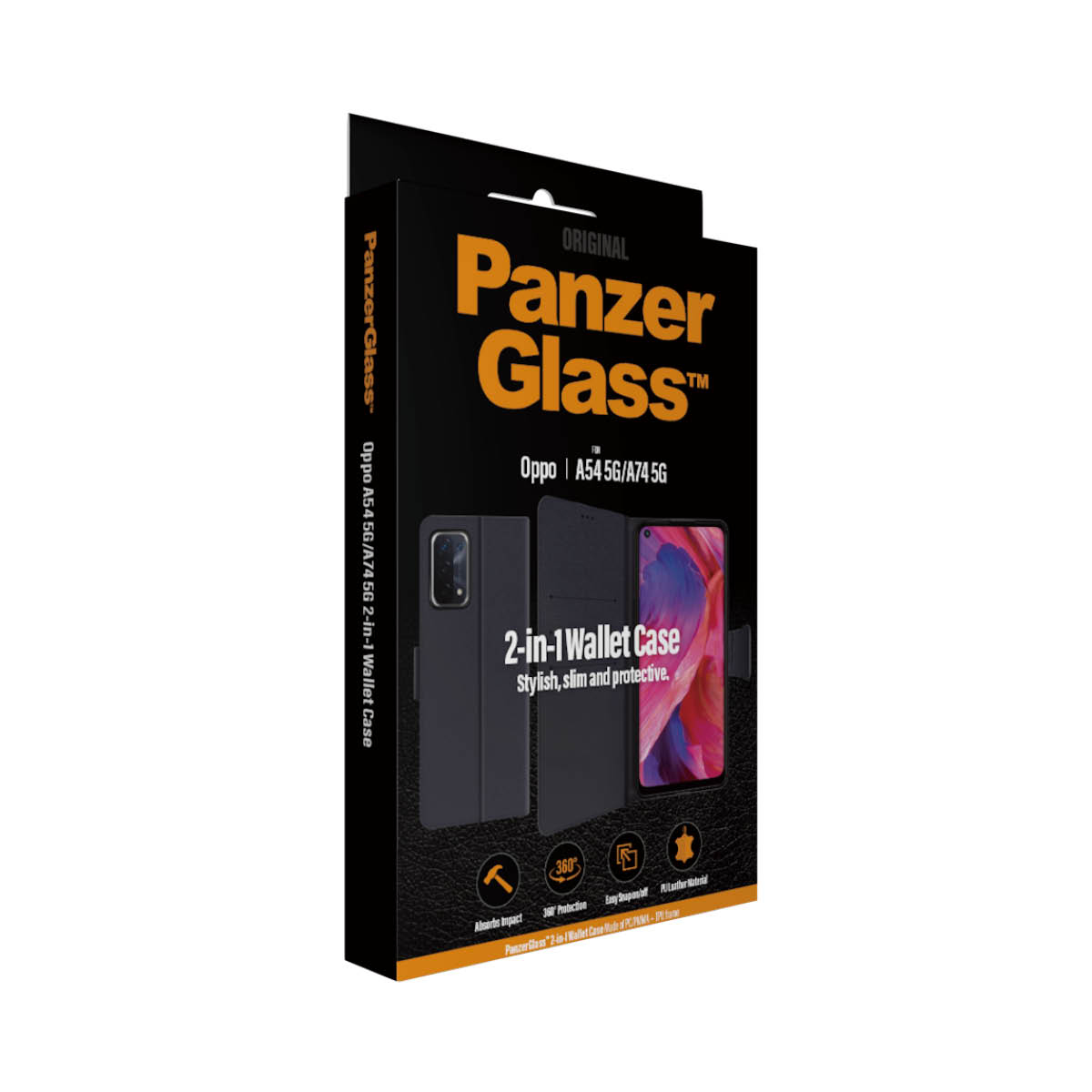 PanzerGlass® Flip cover Oppo A54 | A74 5G – image 5