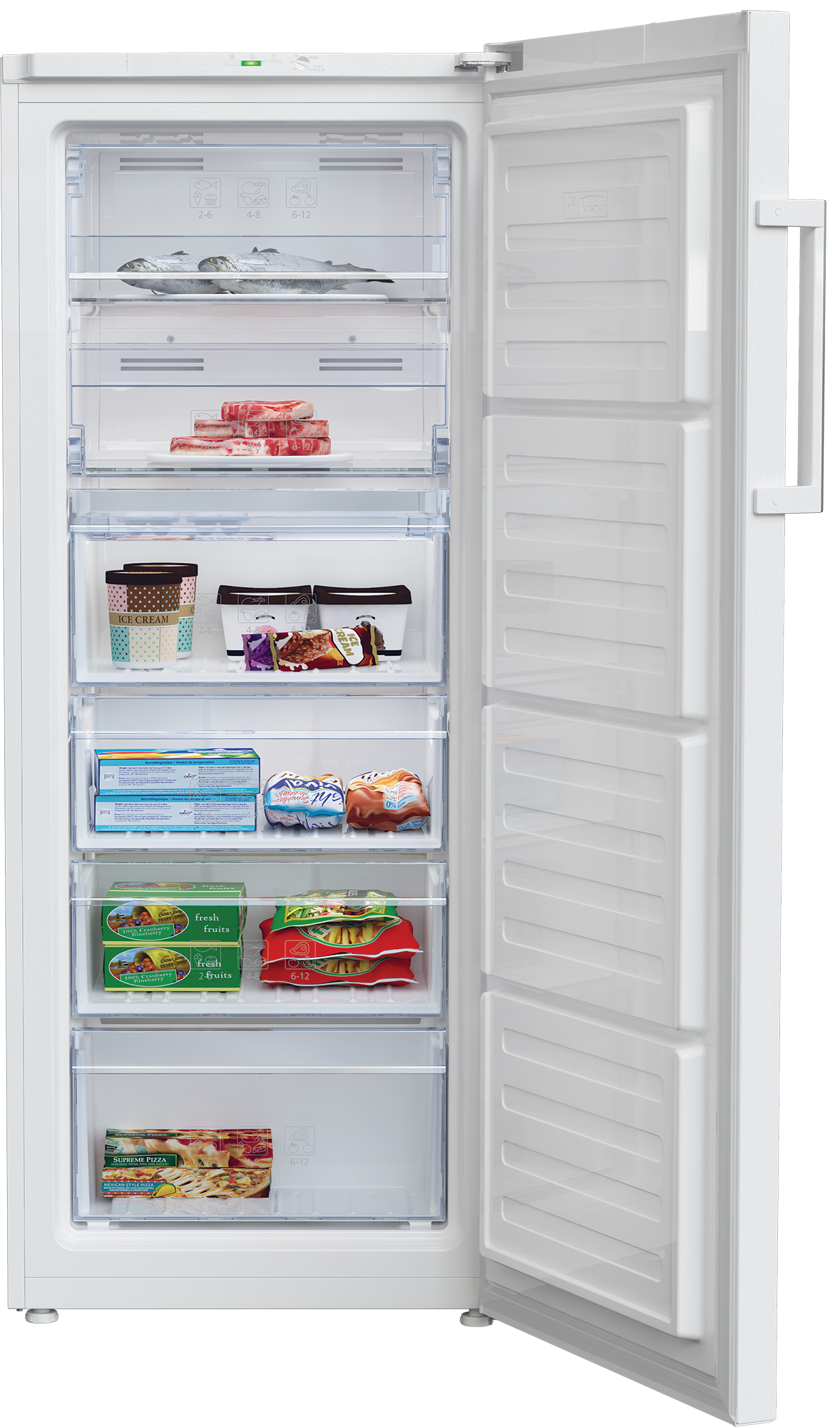 Beko RFNE270K32WN freezer Upright freezer Freestanding – image 3