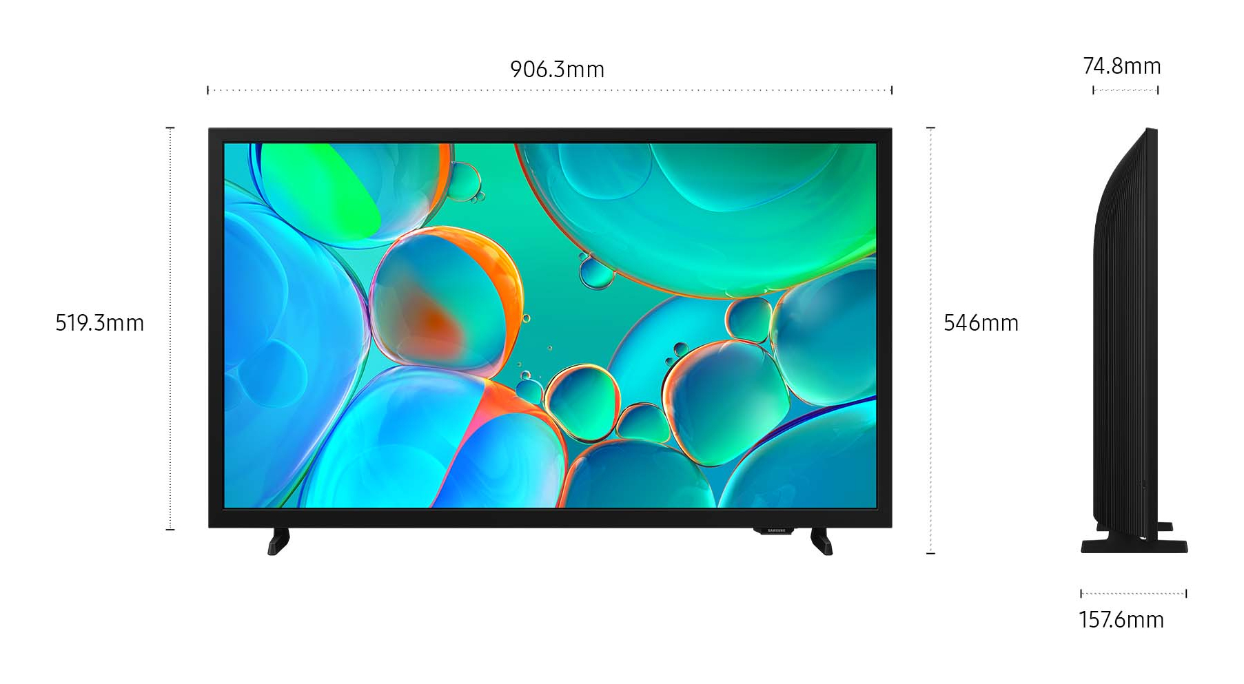 Samsung UE32H5000FK 81,3 cm (32 ) HD Smart TV Wifi Noir Neuf — photo 2