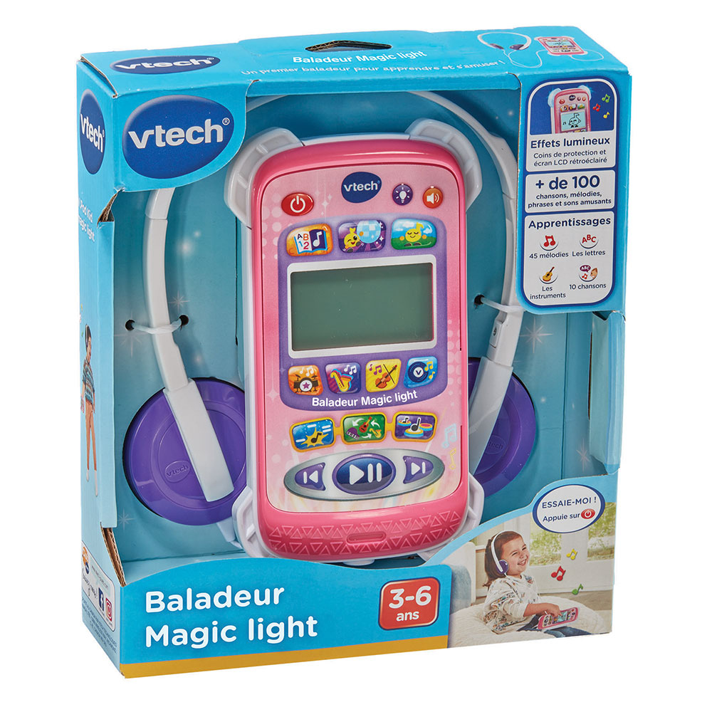 صورة VTech 569255 مشغل MP3/MP4 للأطفال وردي فاتح