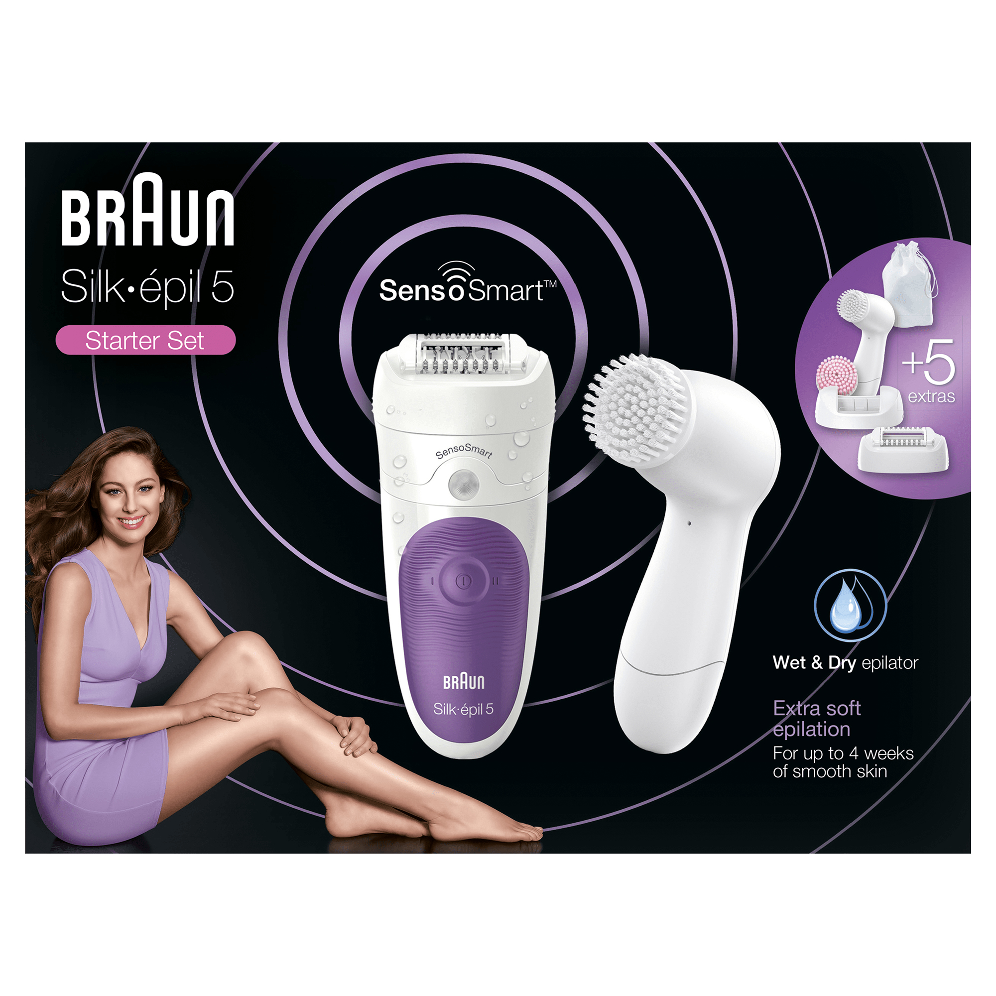Braun 81646964 epilator 28 tweezers White, Purple