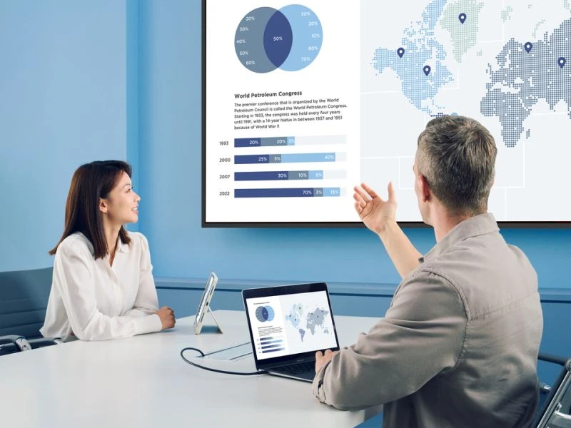 ViewSonic ViewBoard CDE75G3-1C Digital Signage Display 75" 4K UHD 500 cd/m² 24/7 Schwarz