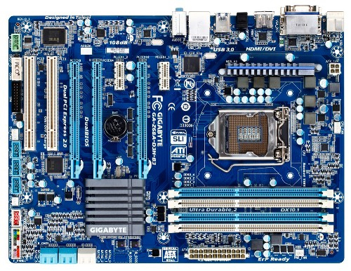 GIGABYTE GA-Z68A-D3H-B3 motherboard Intel Z68 LGA 1155 (Socket H2) ATX