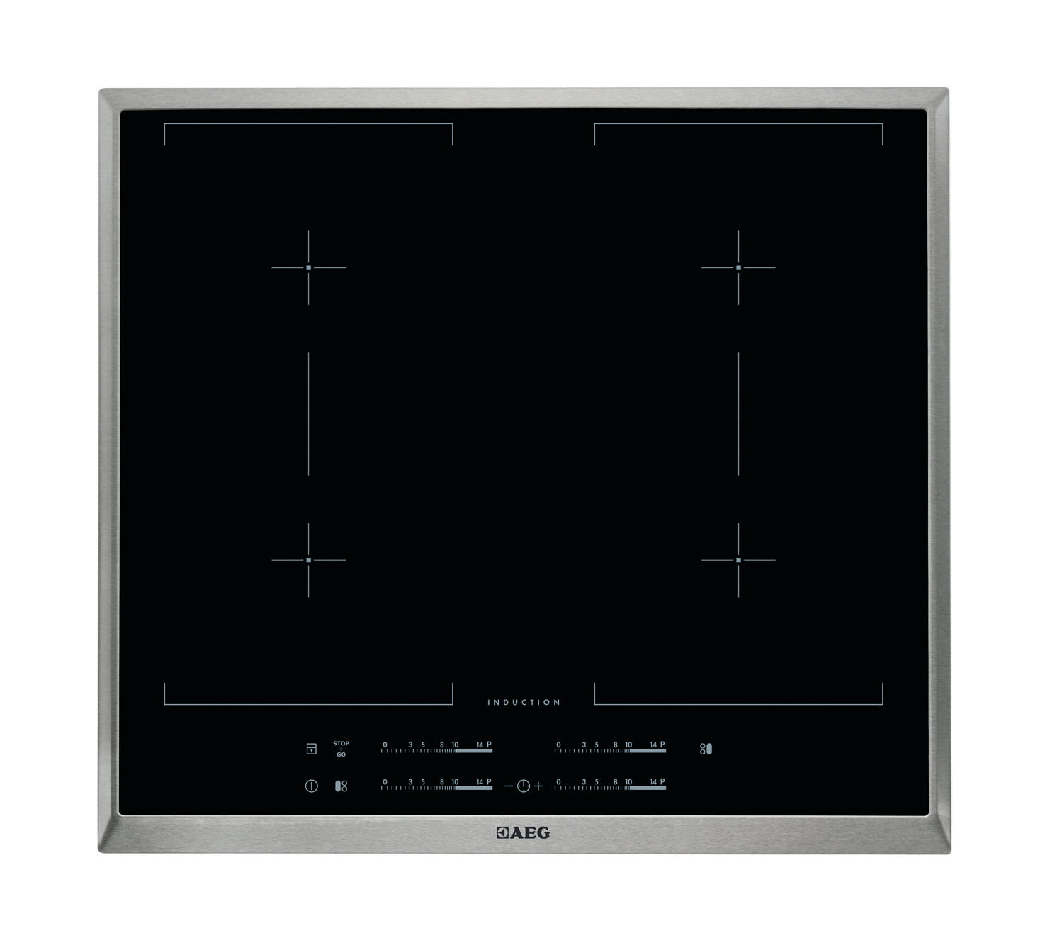 AEG HK654406XB hob Black Built-in Zone induction hob 4 zone(s)