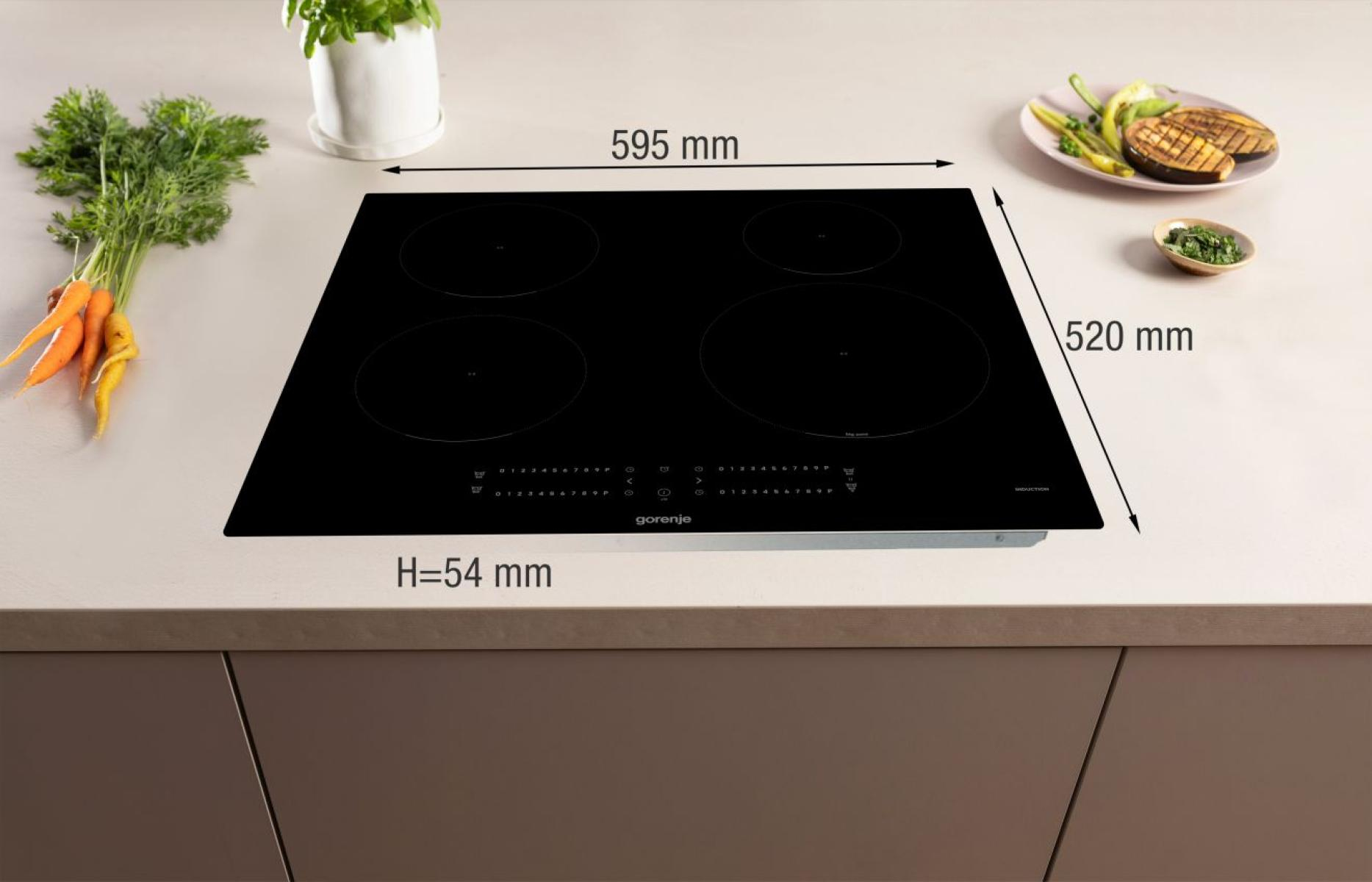Gorenje G600 748693 hob Black Built-in