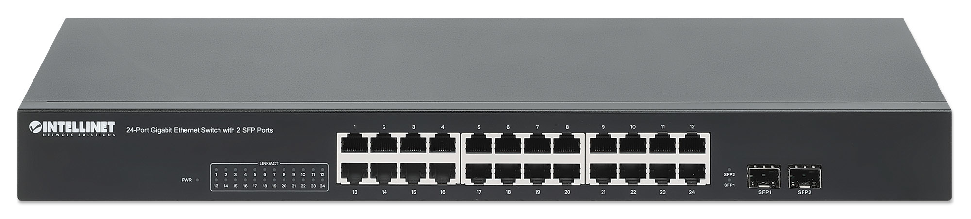 Intellinet 24-Port Gigabit Ethernet Switch with 2 SFP Ports – image 3